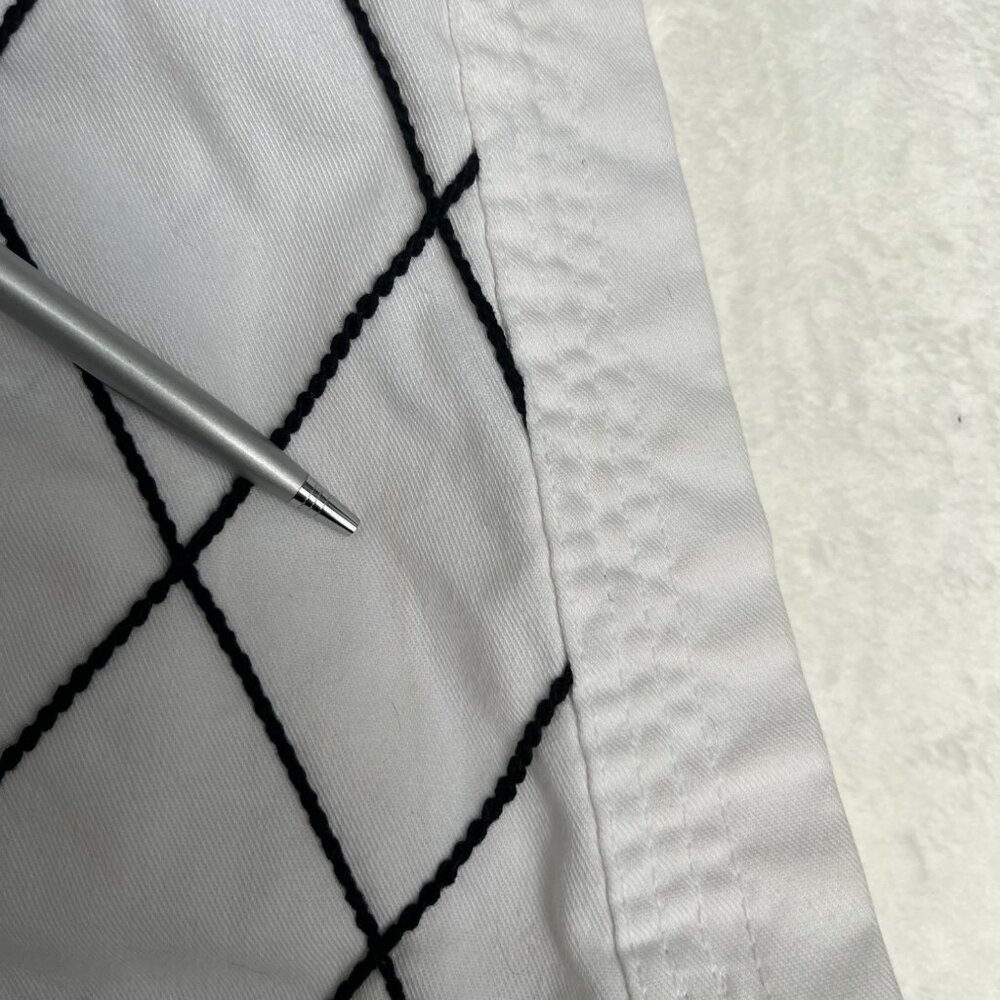 SIZE 4 BMA White Hapkido Uniform Gi Jacket Top Black Diamond Stitching - Picture 11 of 13